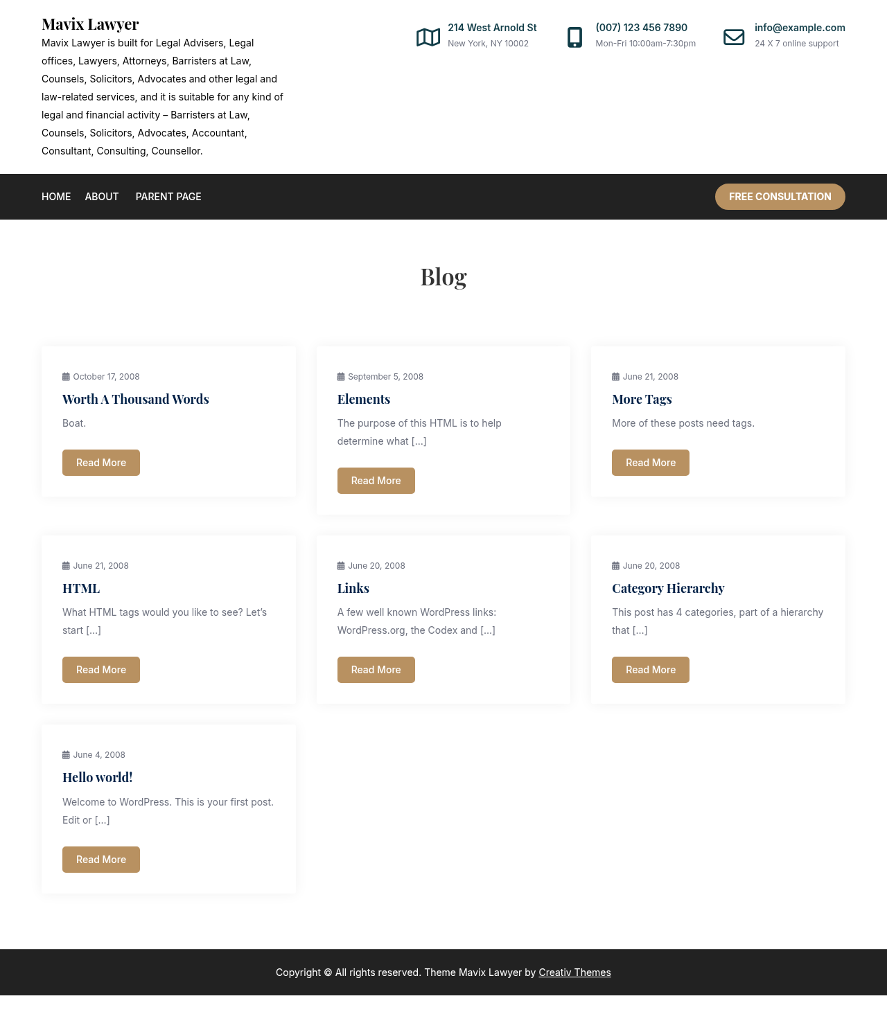 Десктоп (ниже) — Mavix Lawyer