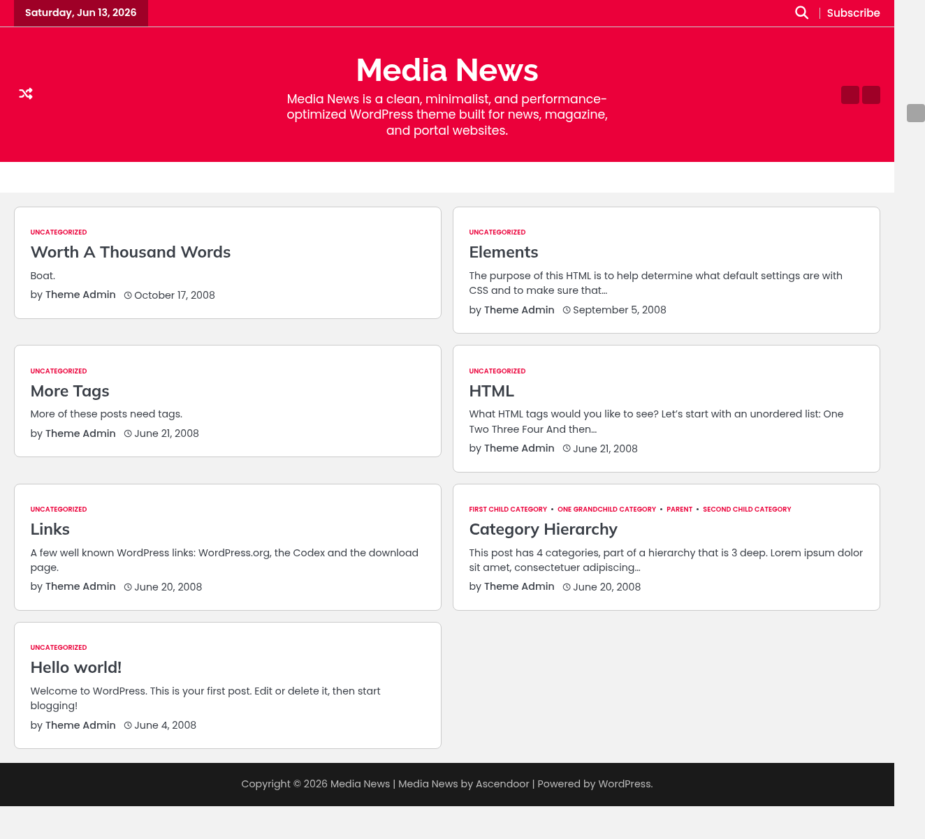 Десктоп (ниже) — Media News