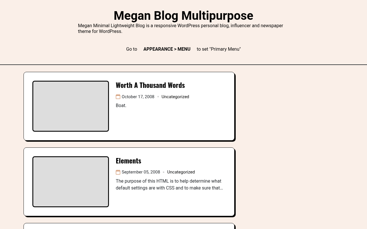 Десктоп — Megan Blog Multipurpose