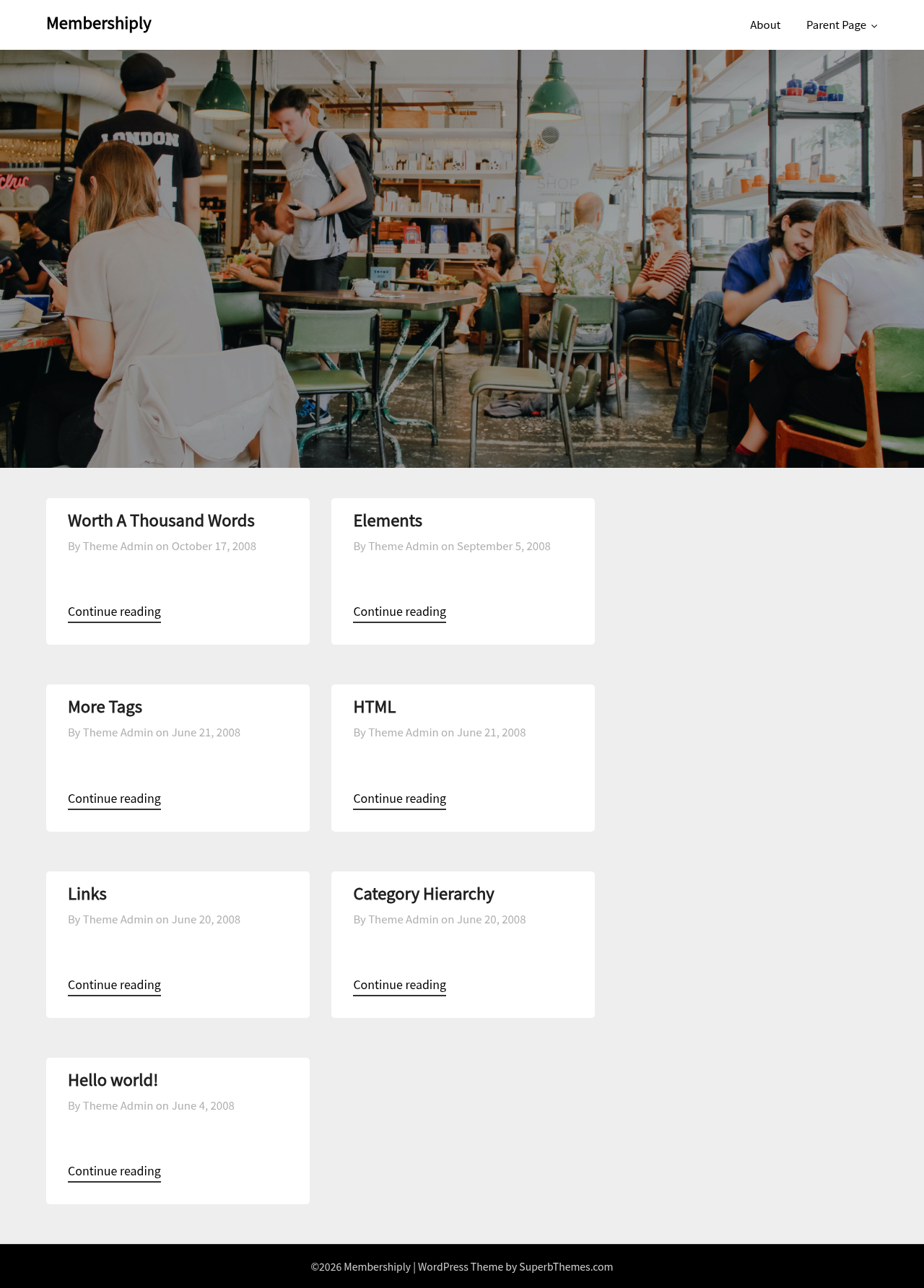 Десктоп (ниже) — Membershiply