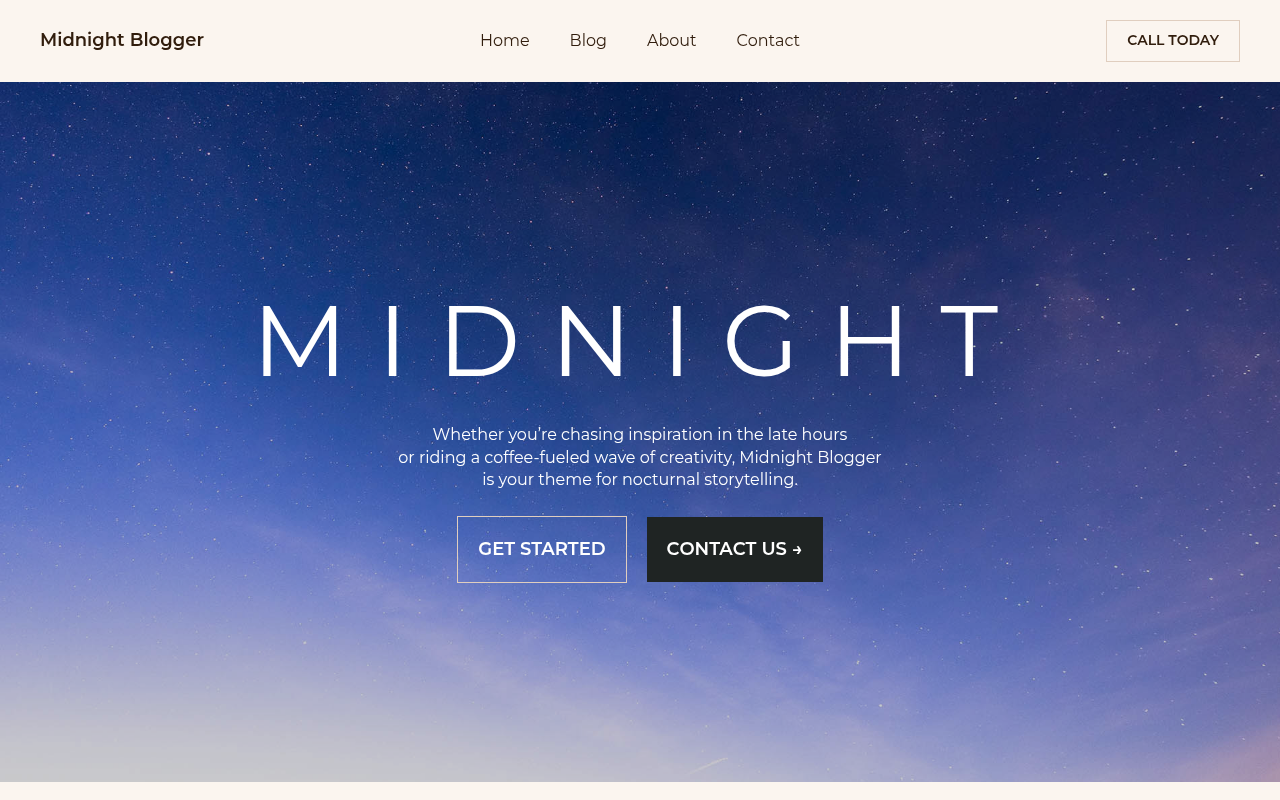 Десктоп — Midnight Blogger