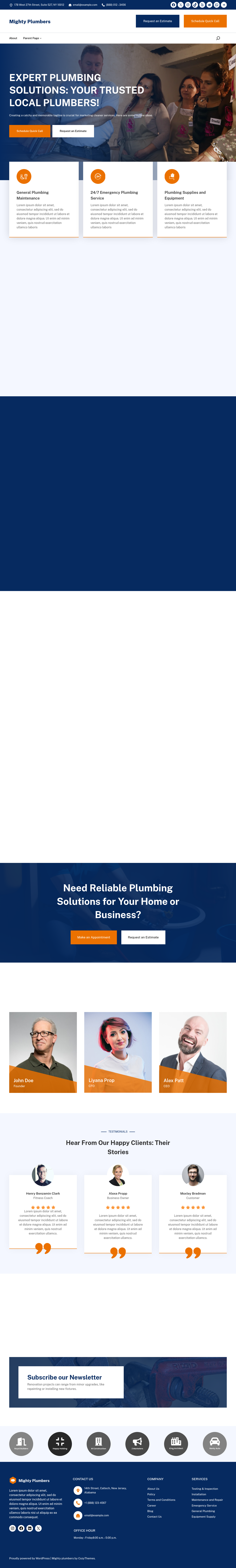Десктоп (ниже) — Mighty Plumbers