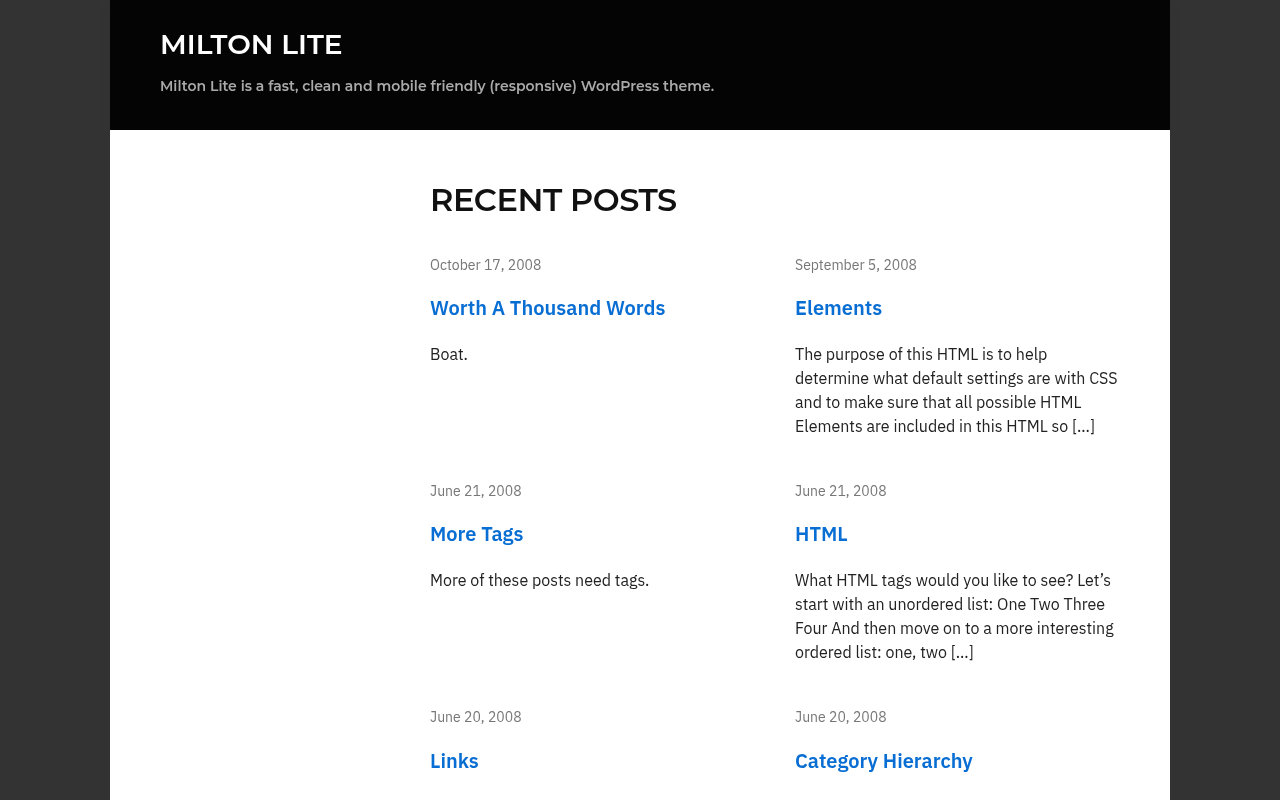 Десктоп — Milton Lite