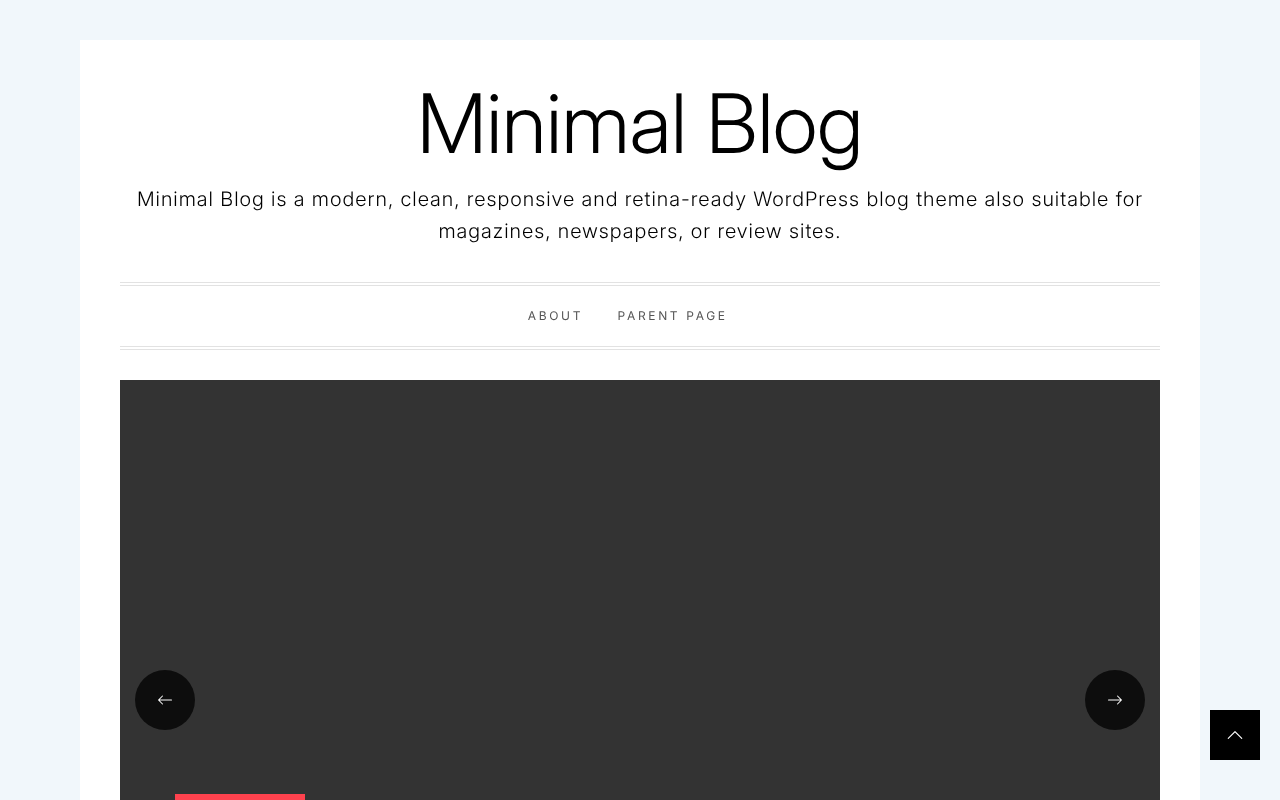 Десктоп — Minimal Blog