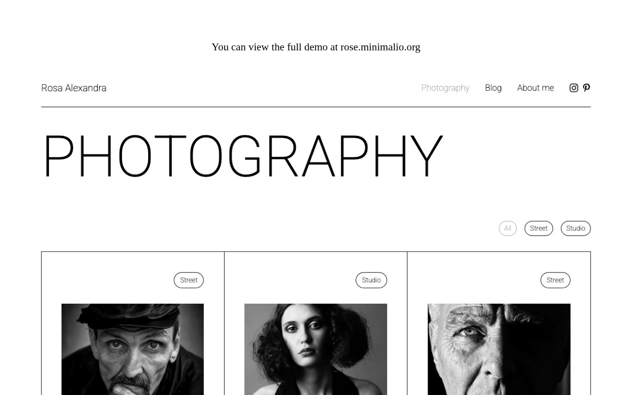 Десктоп — Minimal Photography Blog