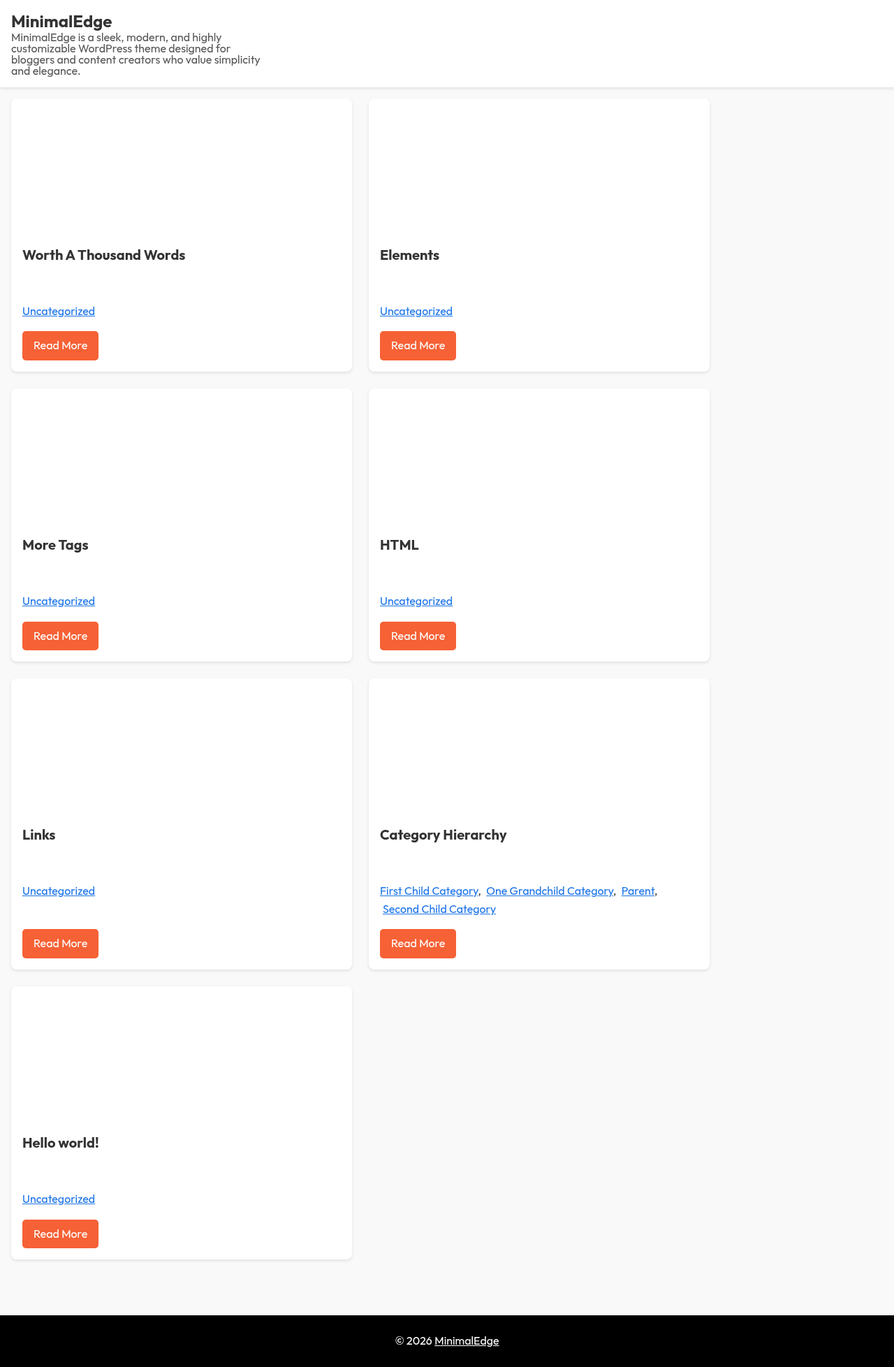 Десктоп (ниже) — MinimalEdge