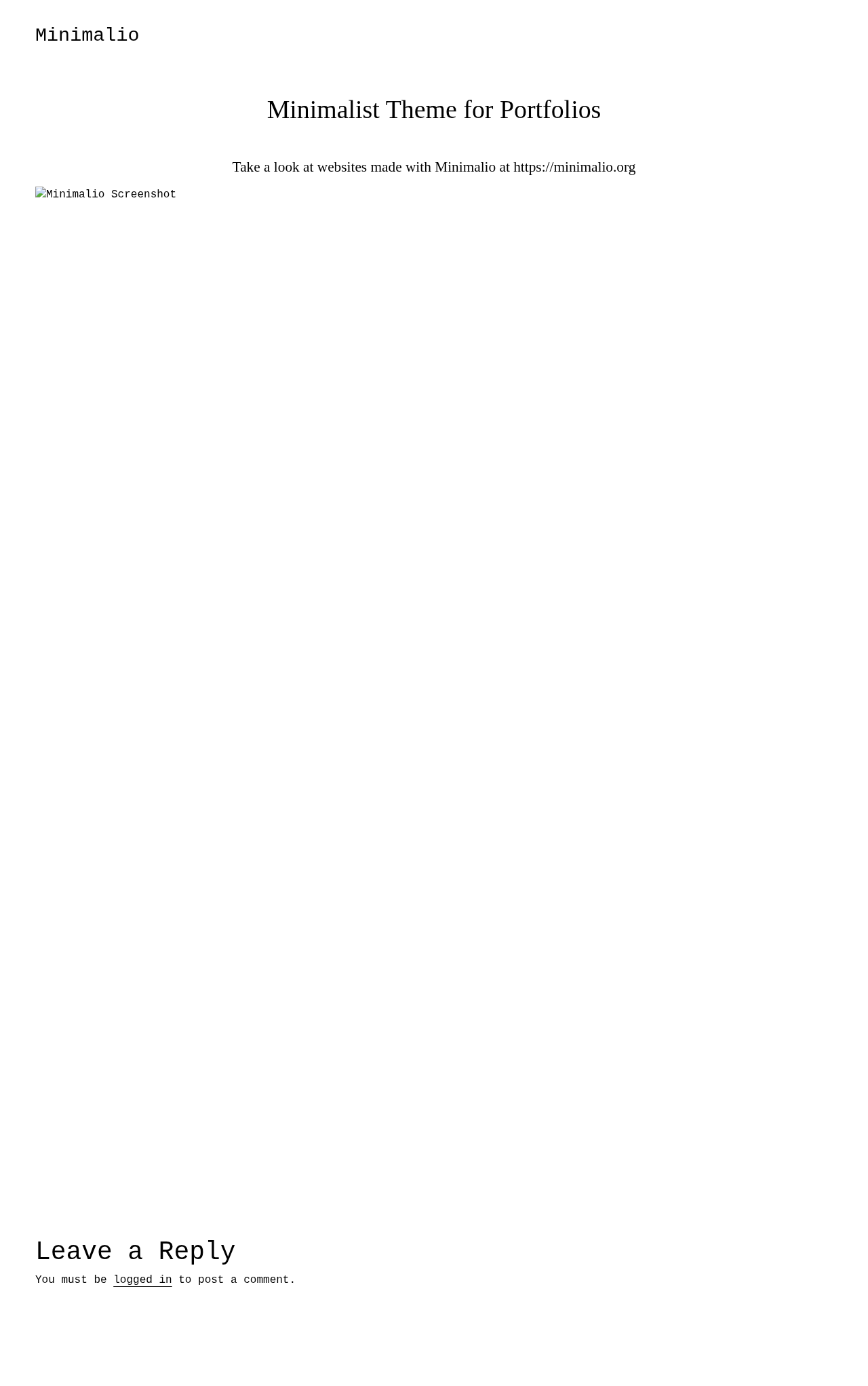 Десктоп (ниже) — Minimalio