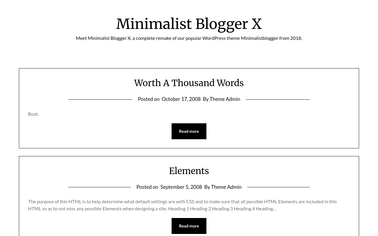 Десктоп — Minimalist Blogger X