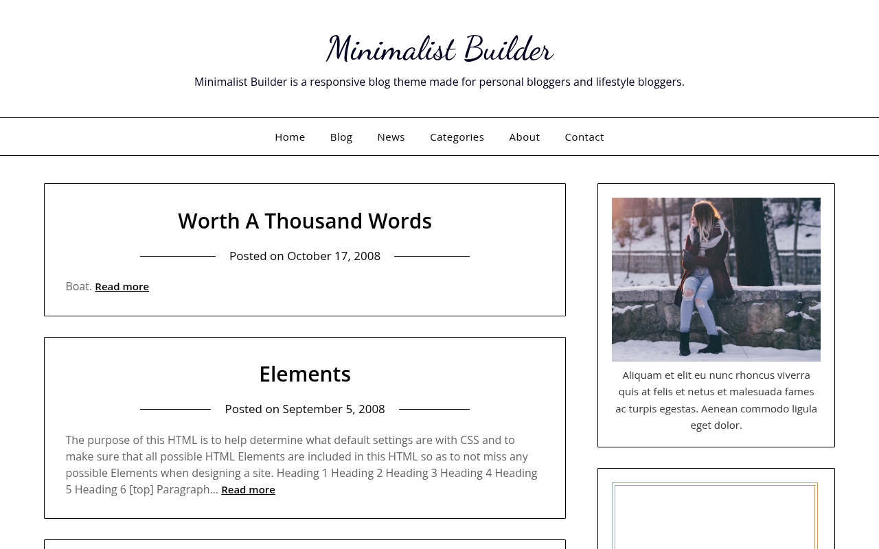 Десктоп — Minimalist Builder