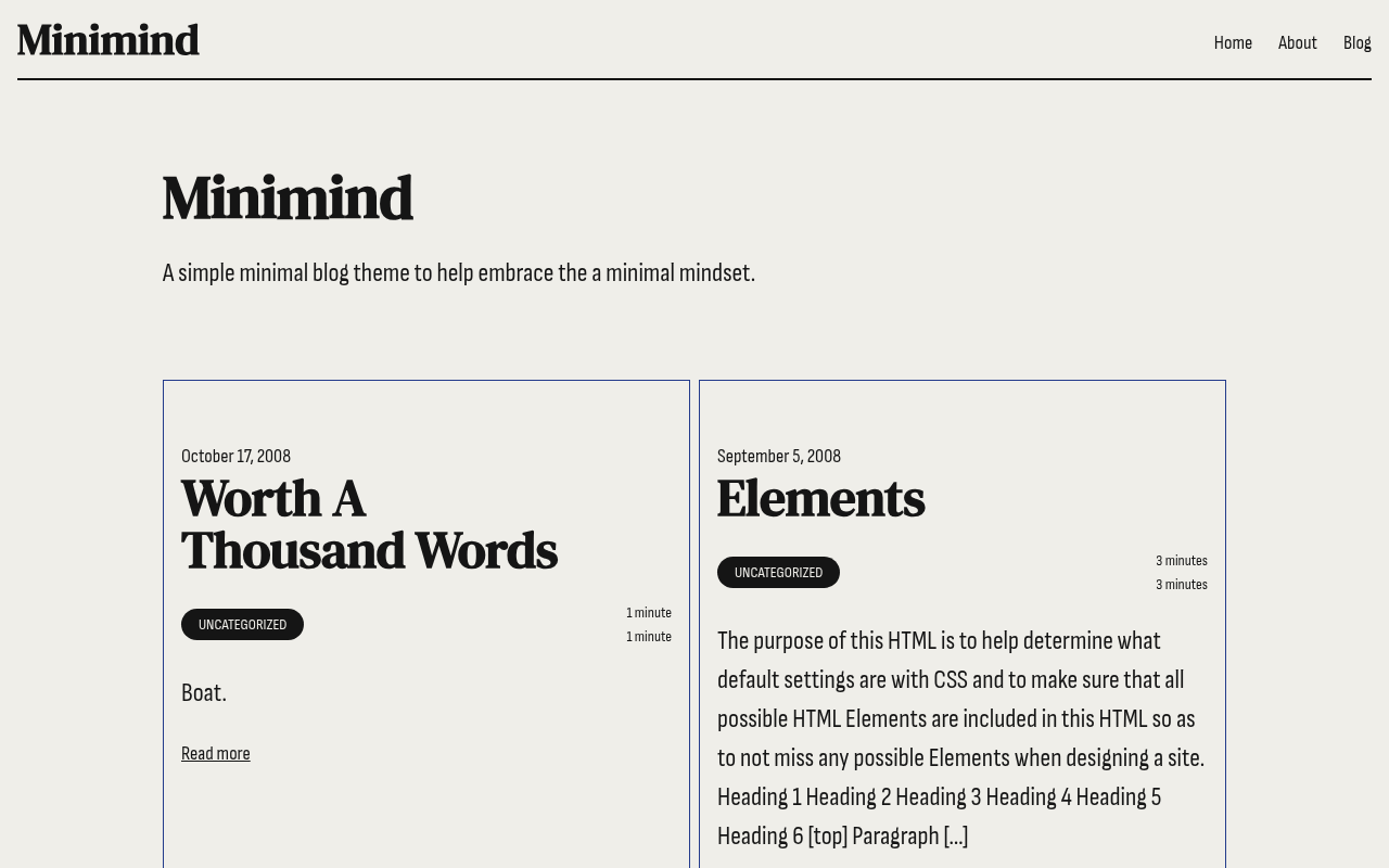 Десктоп — Minimind