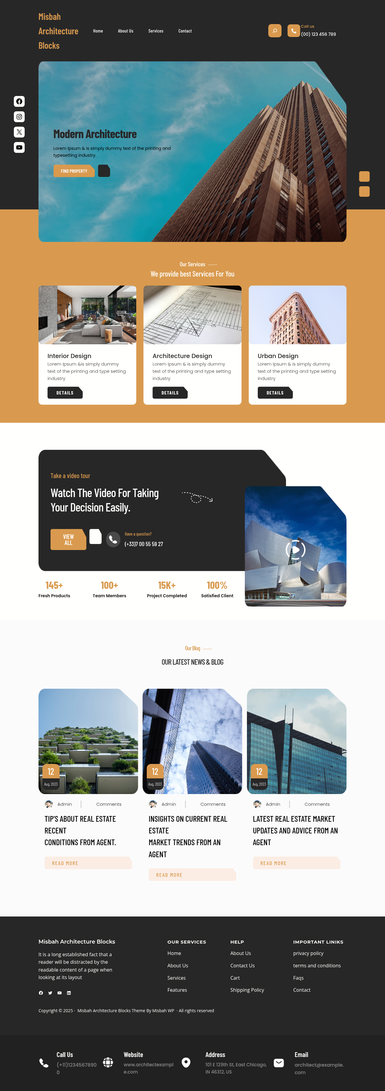 Десктоп (ниже) — Misbah Architecture Blocks