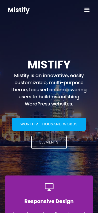 Мобильный вид — Mistify