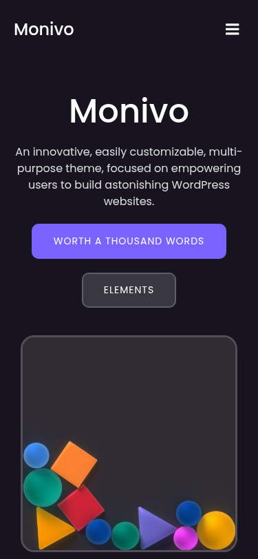 Мобильный вид — Monivo