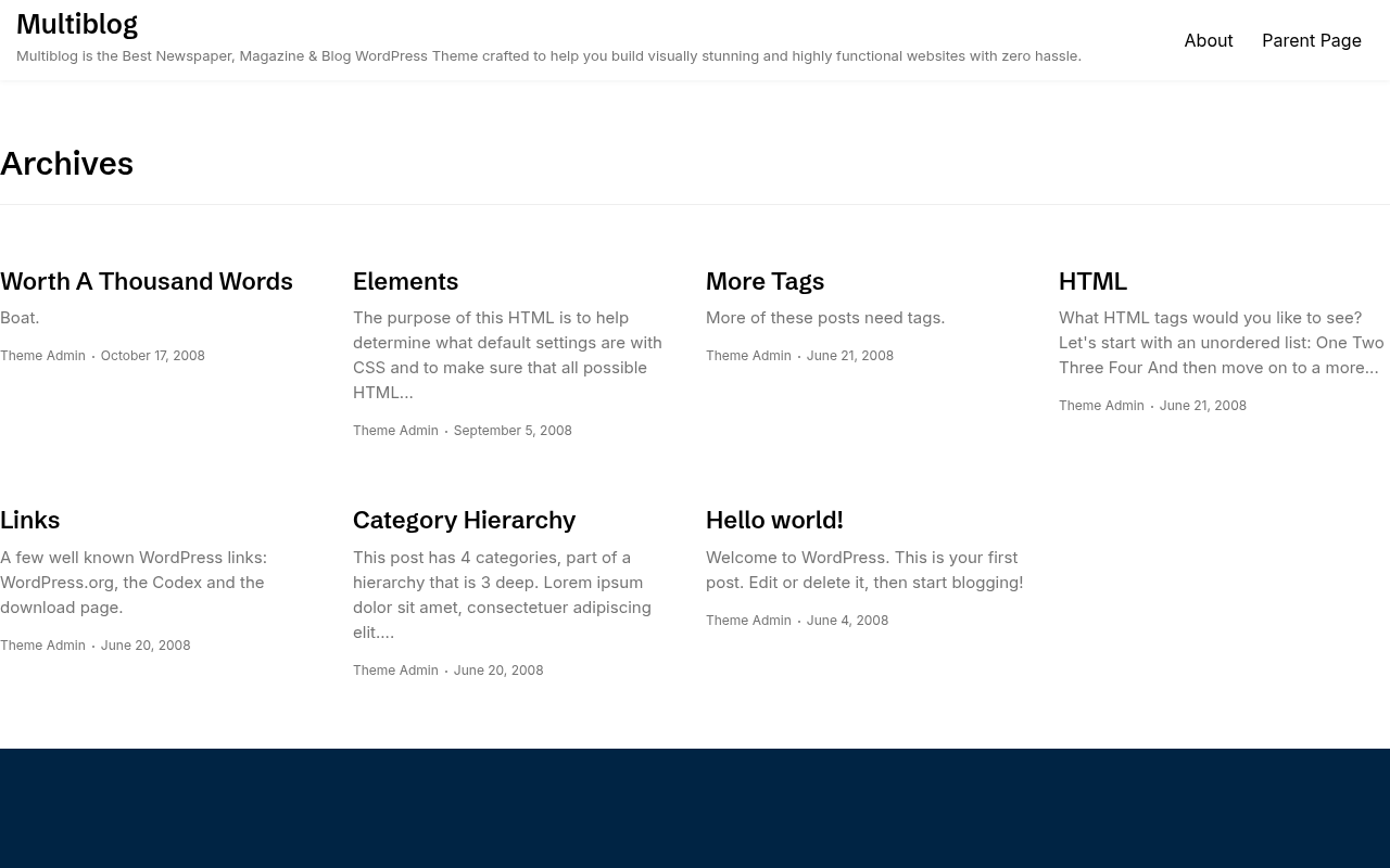 Десктоп — Multiblog