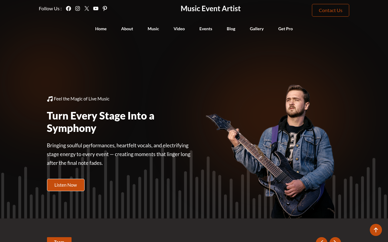 Десктоп — Music Event Artist