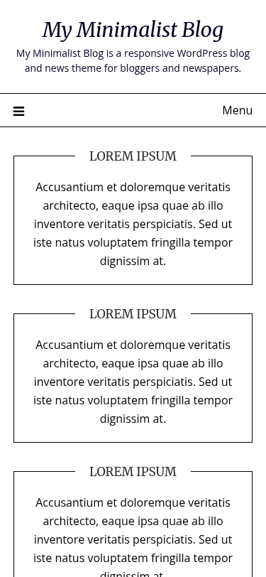Мобильный вид — My Minimalist Blog