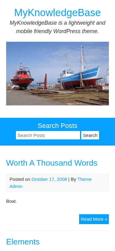 Мобильный вид — MyKnowledgeBase