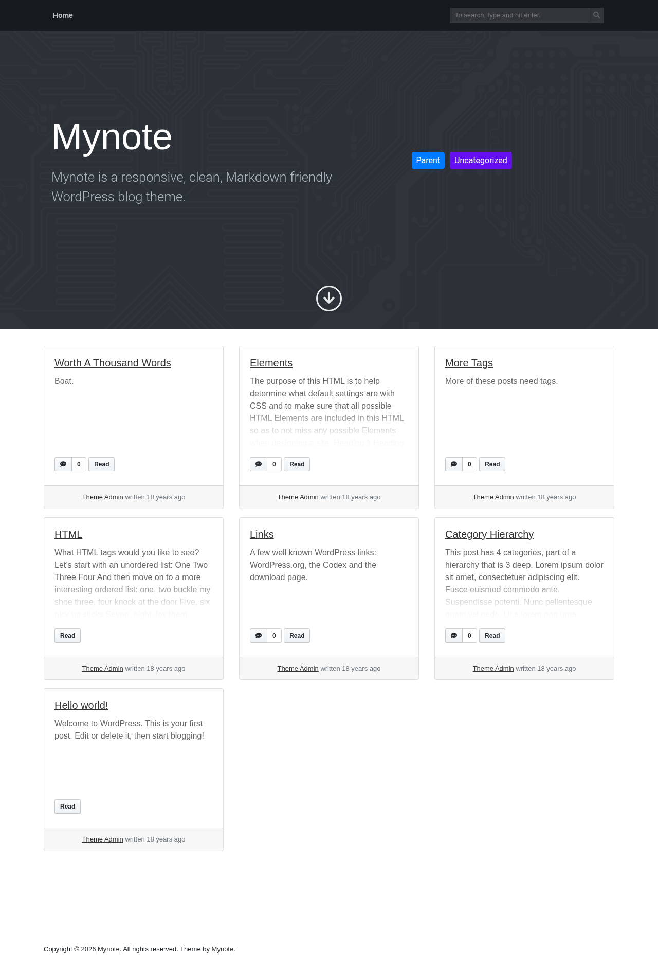 Десктоп (ниже) — Mynote