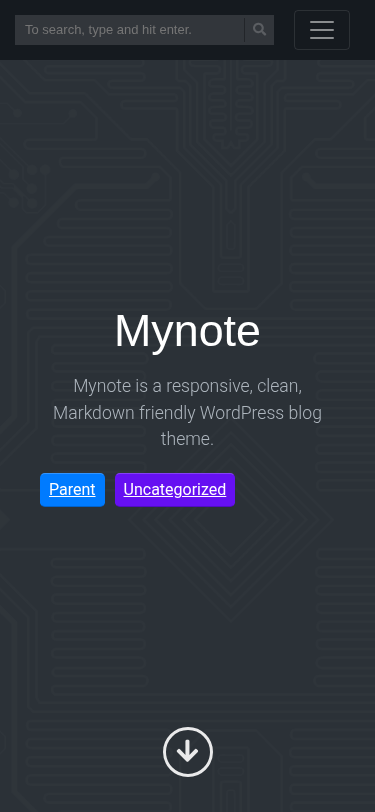 Мобильный вид — Mynote