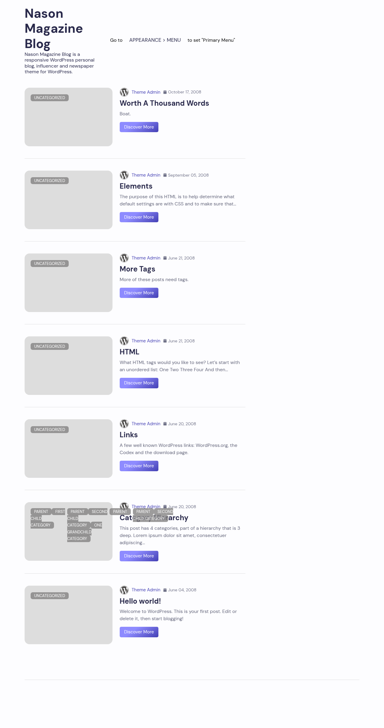 Десктоп (ниже) — Nason Magazine Blog