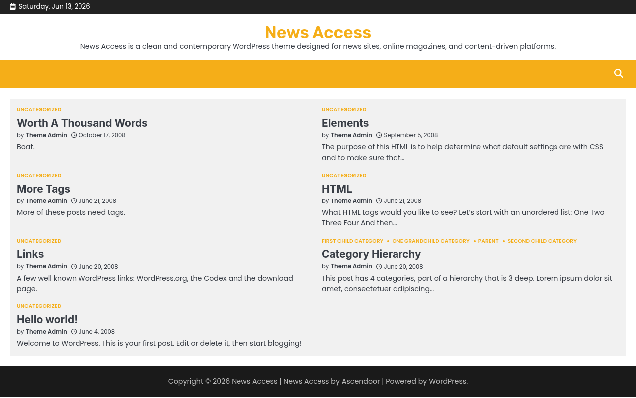 Десктоп — News Access