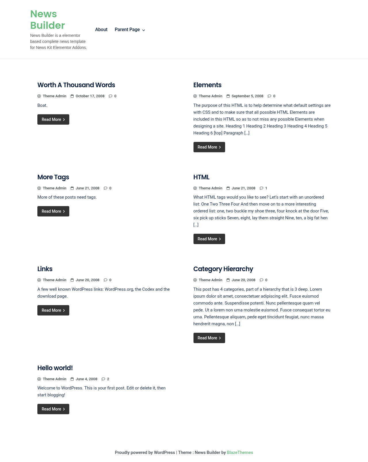 Десктоп (ниже) — News Builder