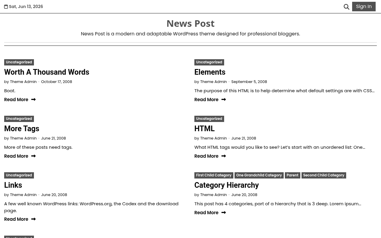 Десктоп — News Post