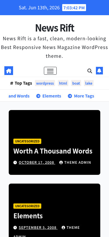 Мобильный вид — News Rift