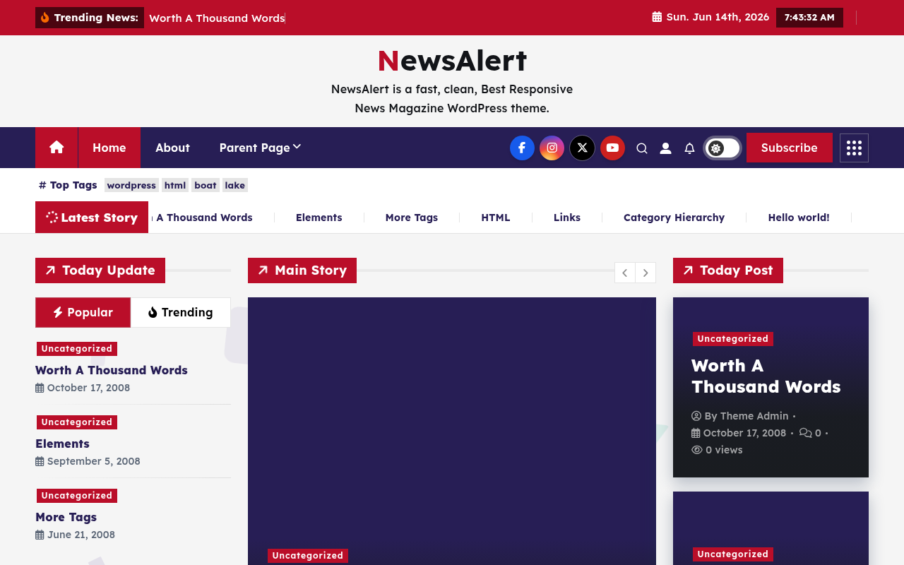 Десктоп — NewsAlert