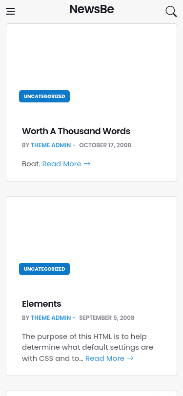 Мобильный вид — NewsBe