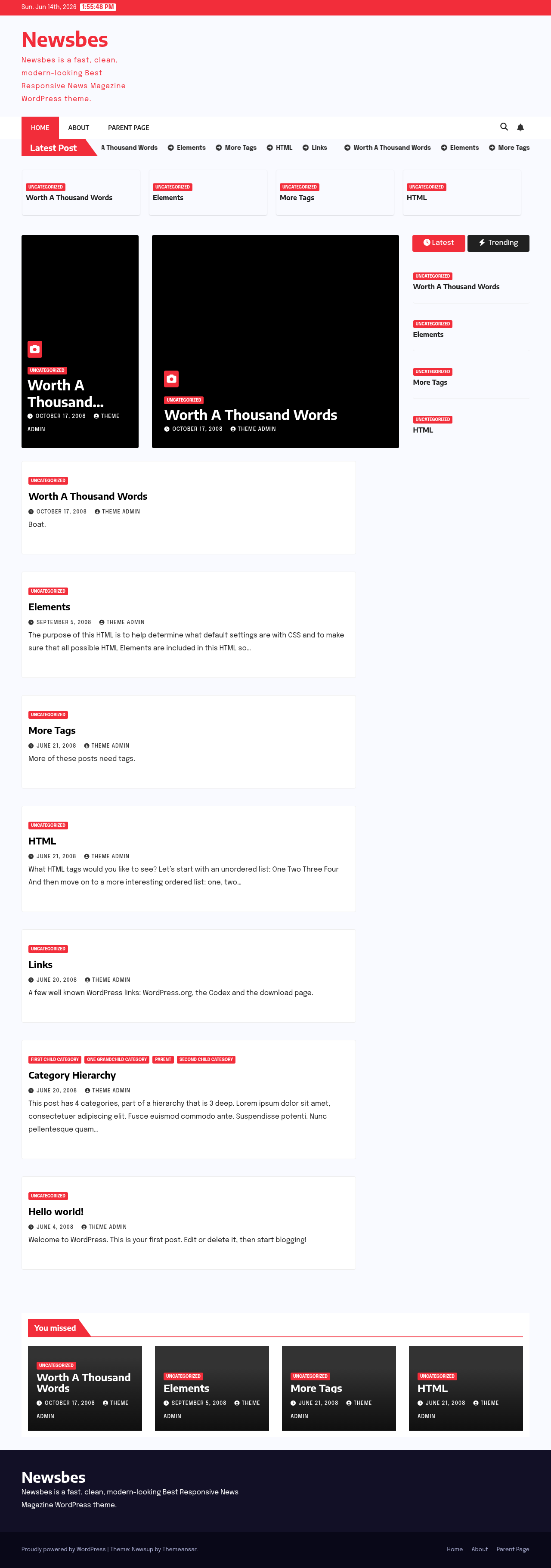 Десктоп (ниже) — Newsbes