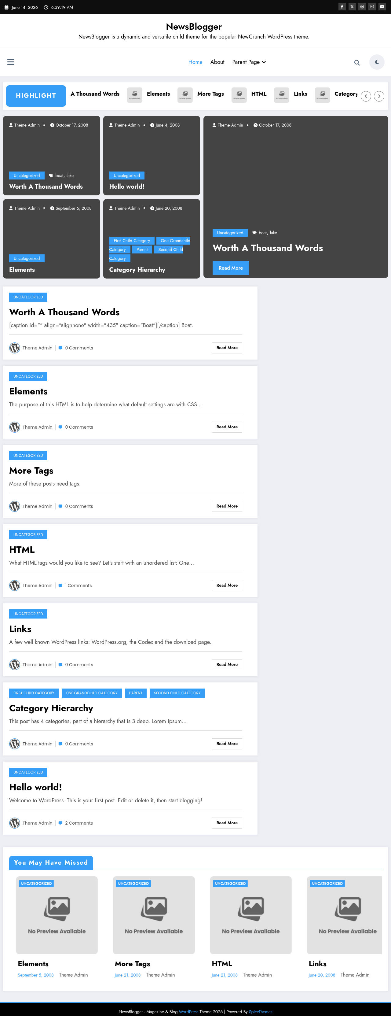 Десктоп (ниже) — NewsBlogger