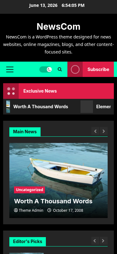 Мобильный вид — NewsCom