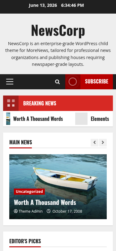 Мобильный вид — NewsCorp