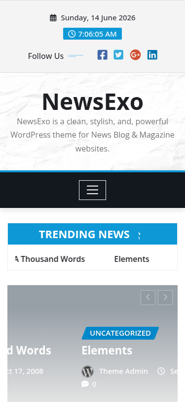 Мобильный вид — NewsExo