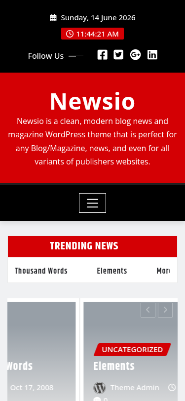 Мобильный вид — Newsio