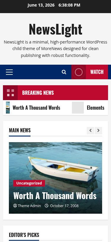 Мобильный вид — NewsLight