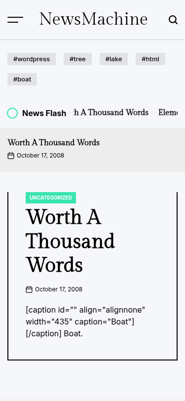 Мобильный вид — NewsMachine