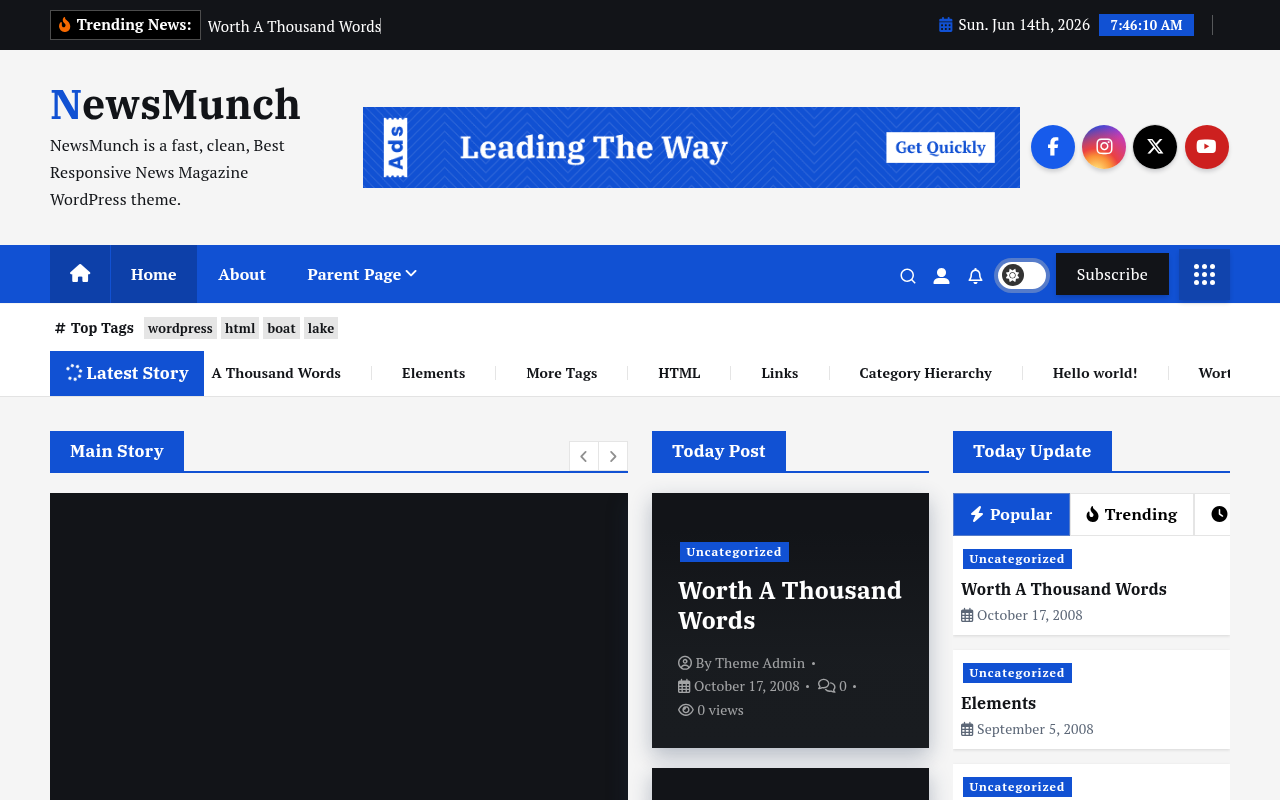 Десктоп — NewsMunch