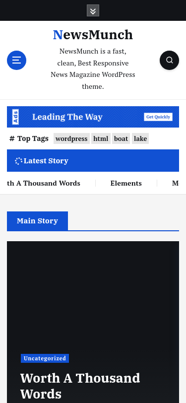 Мобильный вид — NewsMunch