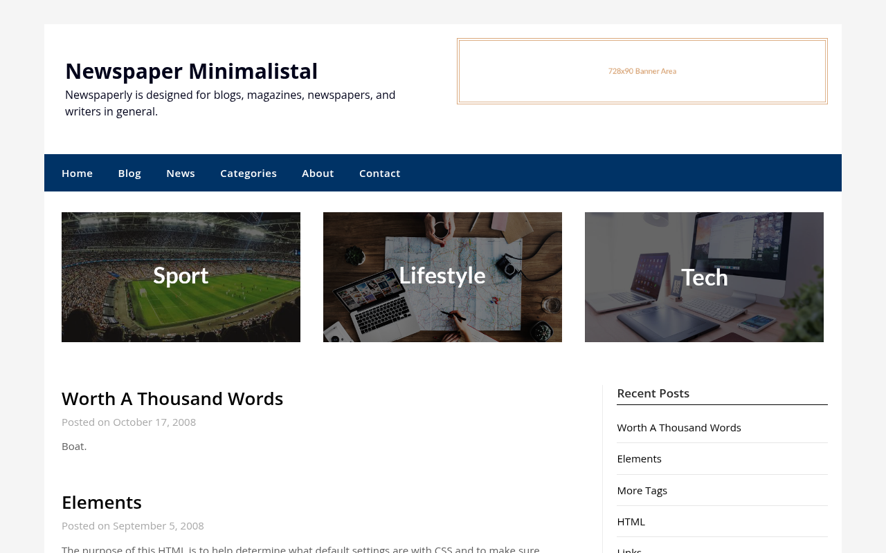 Десктоп — Newspaper Minimalistal