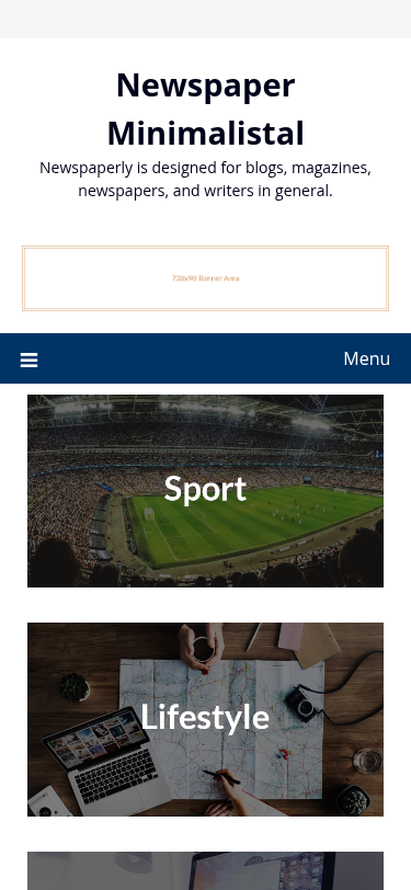 Мобильный вид — Newspaper Minimalistal