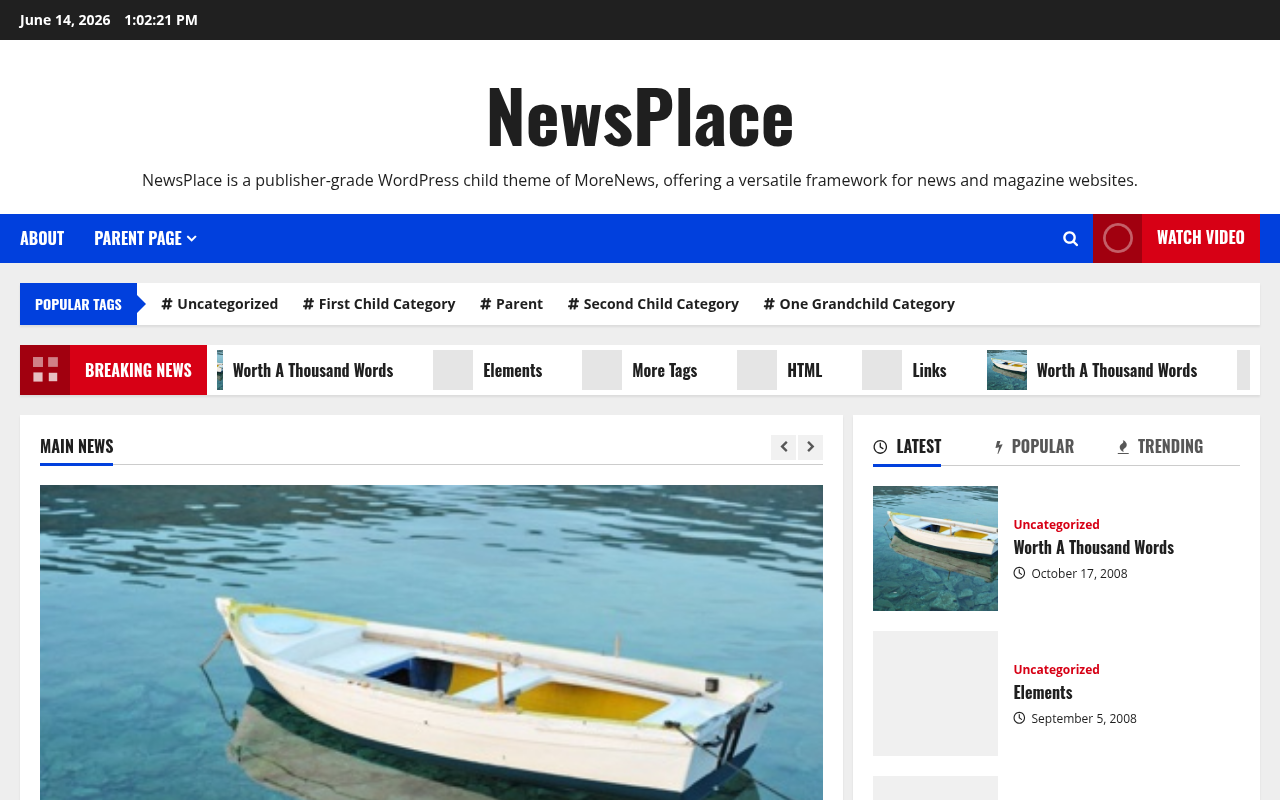 Десктоп — NewsPlace