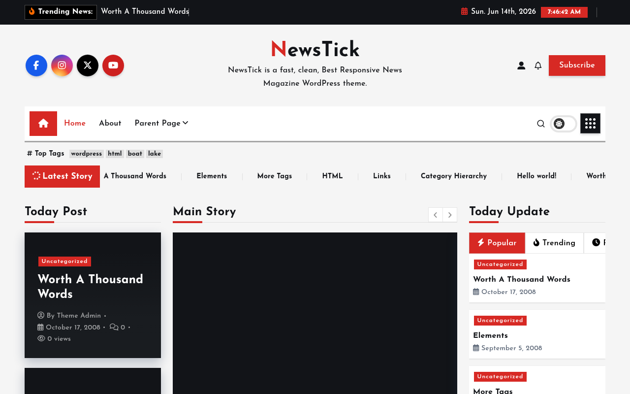 Десктоп — NewsTick