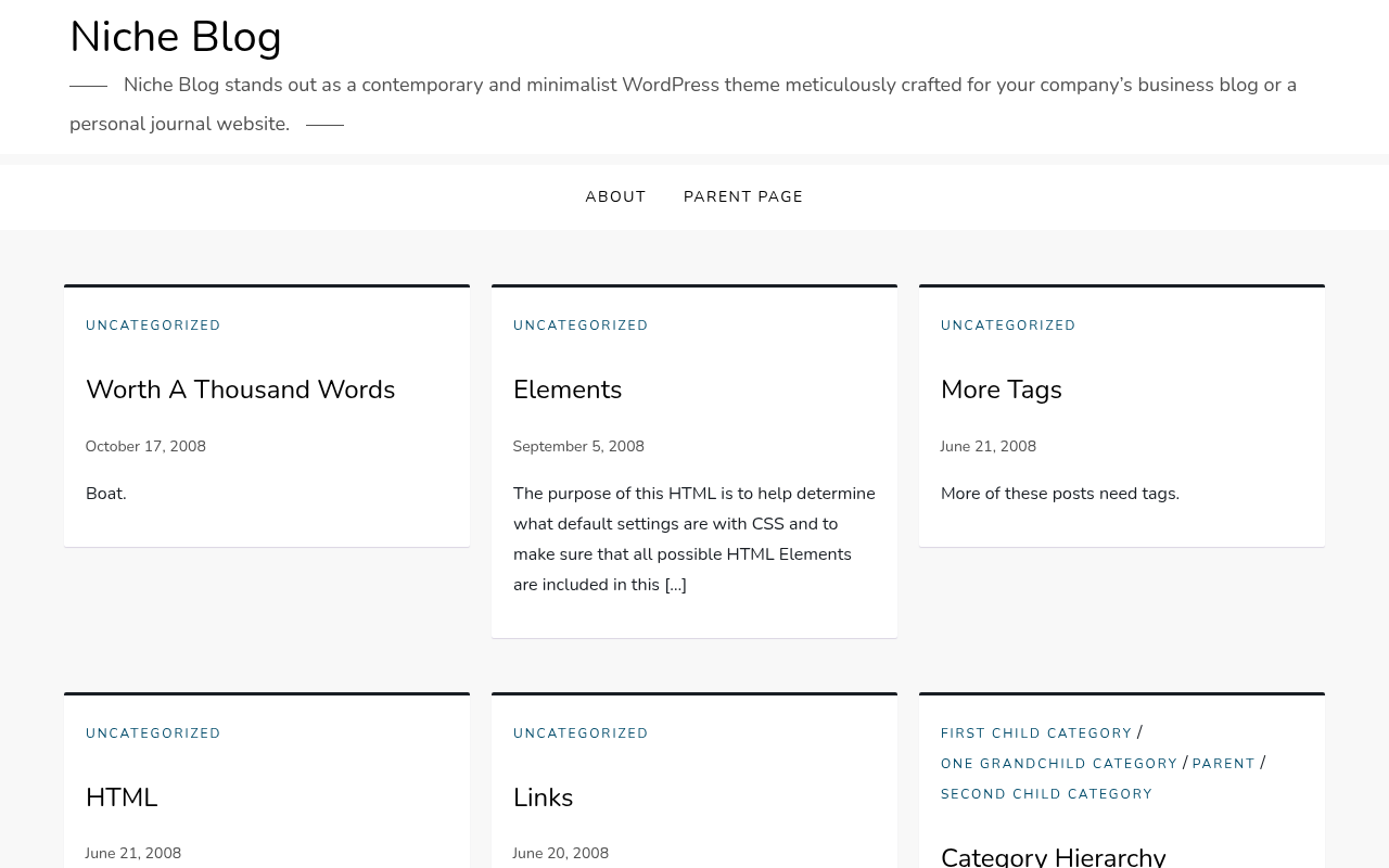 Десктоп — Niche Blog