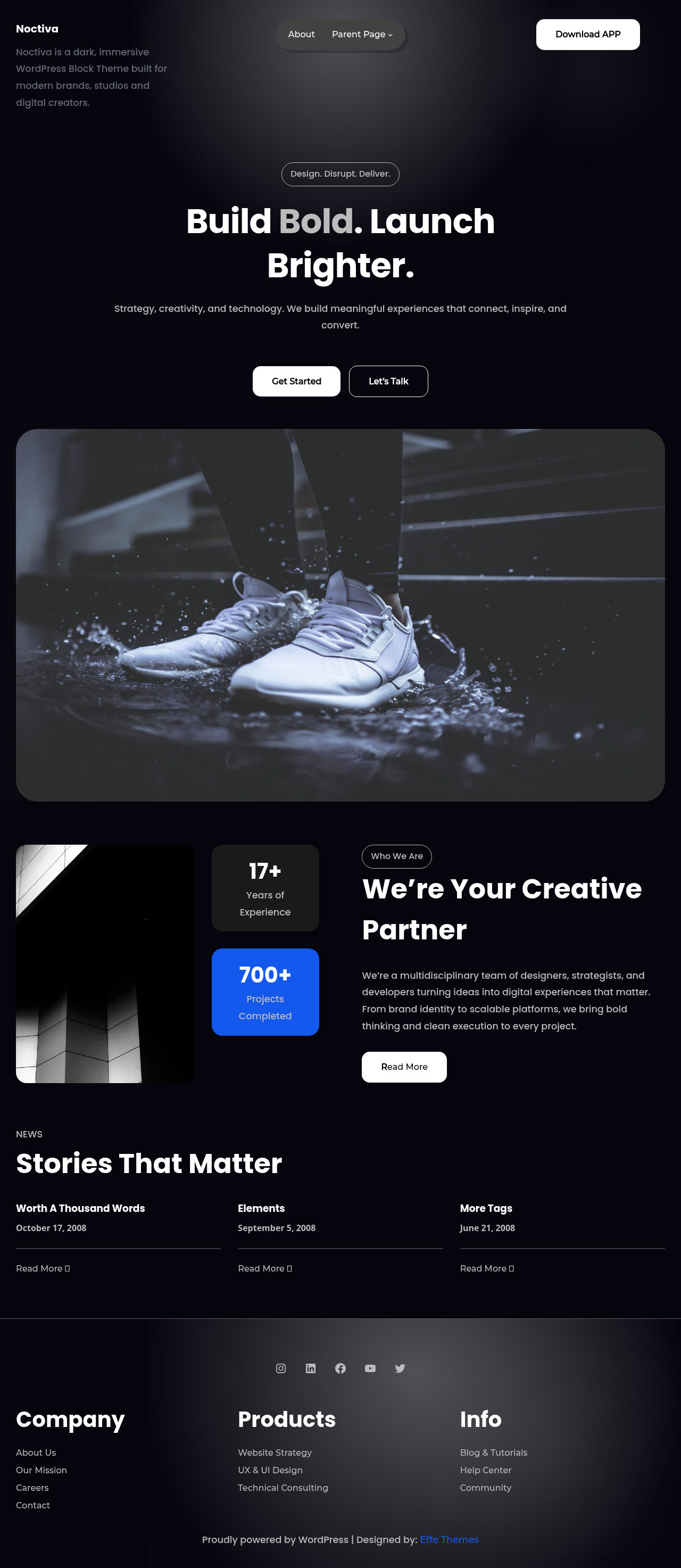 Десктоп (ниже) — Noctiva