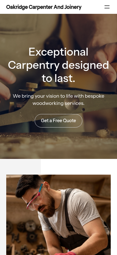 Мобильный вид — Oakridge Carpenter And Joinery
