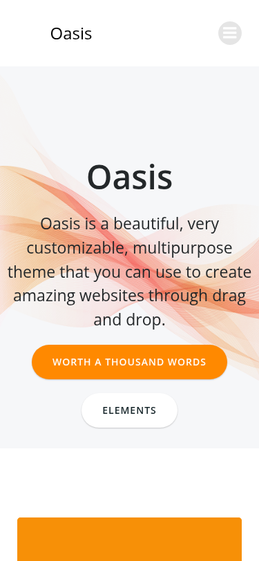 Мобильный вид — Oasis
