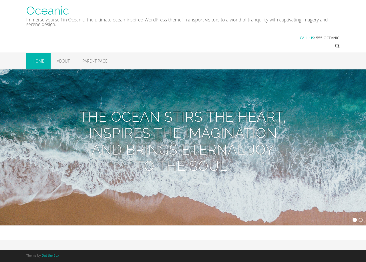 Десктоп (ниже) — Oceanic