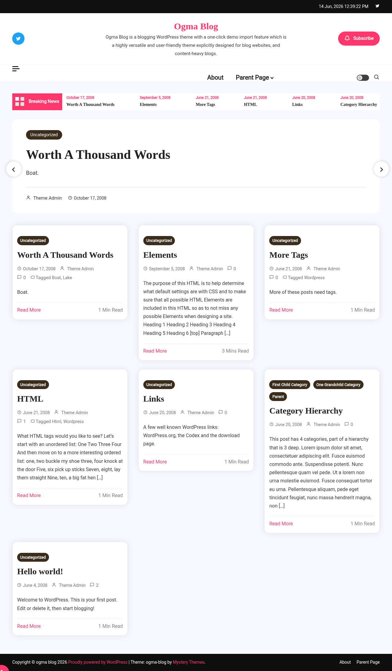 Десктоп (ниже) — Ogma Blog